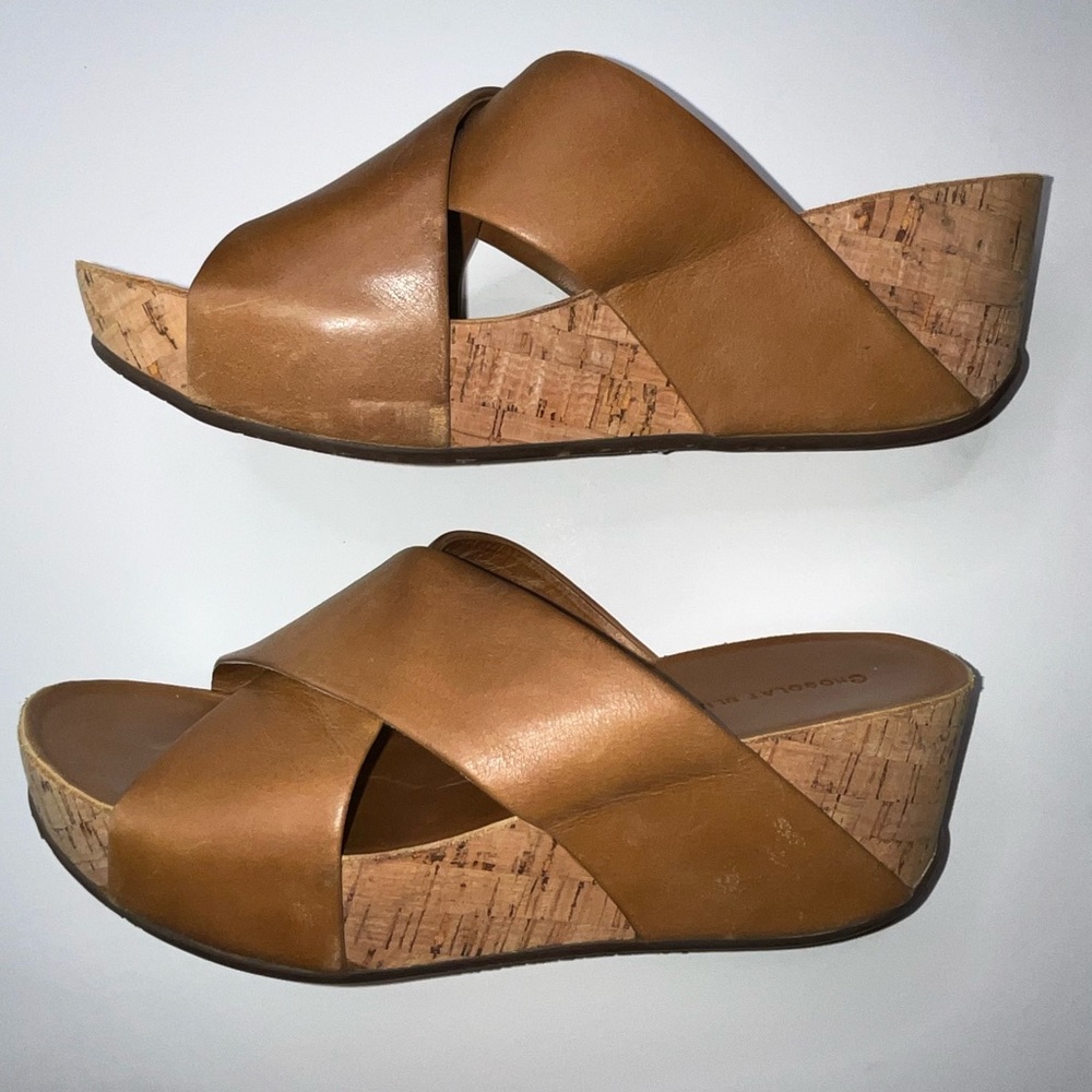Chocolat Blu Tan Leather Sandals